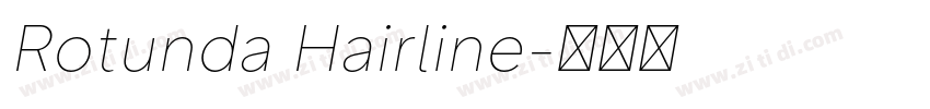 Rotunda Hairline字体转换